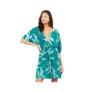 Vestido Roxy Before Sunset Teal Mujer Green,hi-res