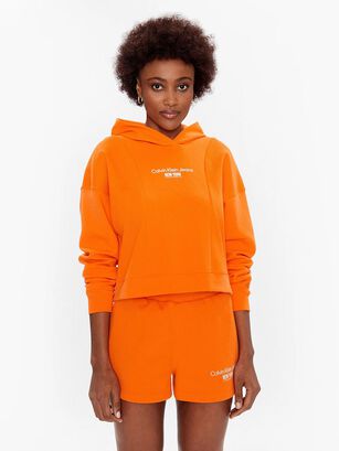 Sudadera con capucha Naranja Calvin Klein,hi-res