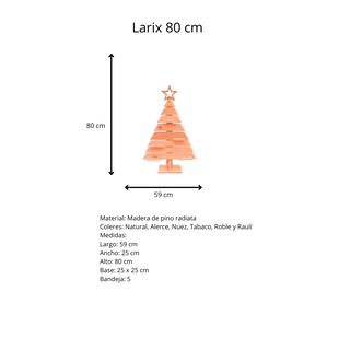 Arból Navidad de madera Larix 120 cms de alto,hi-res