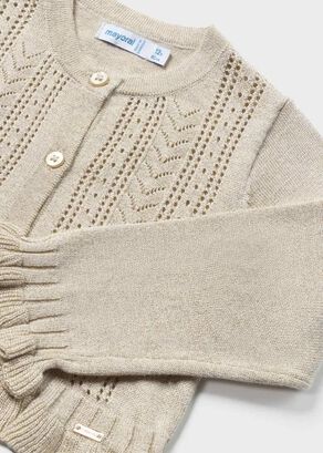 Abrigo de tricot con algodón sostenible para Bebe,hi-res