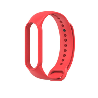Correa Silicona Compatible Con Xiaomi Watch Mi Band 3 / 4 / Rojo,hi-res
