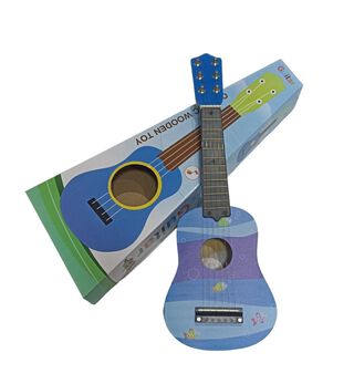 Guitarra de Madera azul,hi-res