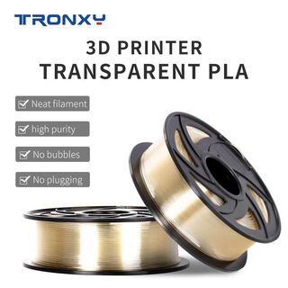 Filamento 3D PLA Tronxy De 1.75mm  1Kg Transparente,hi-res