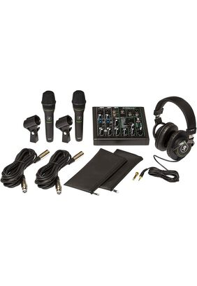 Pack Audio Performer Mackie Mixer Usb 2 Micrófonos Audífonos,hi-res
