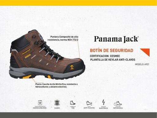 Cabecear celebrar Perceptivo Zapato De Seguridad Hombre Panama Jack - A927 - Zapatos de Seguridad |  Paris.cl