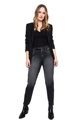 Jeans Mujer Mom Fashion 3942 Negro Amalia Jeans,hi-res