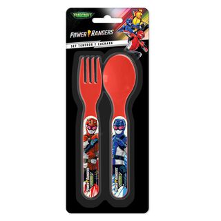 Set Tenedor Y Cuchara Power Rangers,hi-res