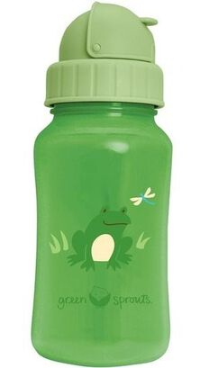 Botella Con Bombilla Antiderrame Green Sprouts verde,hi-res