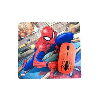 Kit Mouse Inalámbrico + Mousepad Spiderman,hi-res