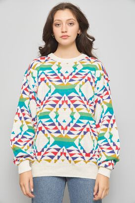 Sweater casual  multicolor concepts  talla L 022,hi-res