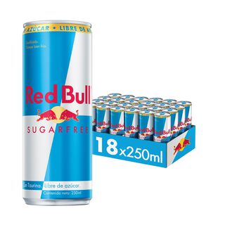 Red Bull Bebida Energética Pack 18 Latas Sin Azúcar 250Ml,hi-res