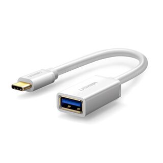 UGREEN Cable OTG USB-C 3.1 GEN 1 a USB 3.0 A Blanco,hi-res