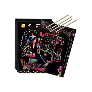 Libro Cuaderno para Pintar Rainbow Scratch Art-arte Color Rascado,hi-res