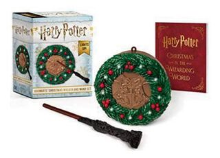 Figura Harry Potter Hogwarts Christmas Wreath And Wand,hi-res