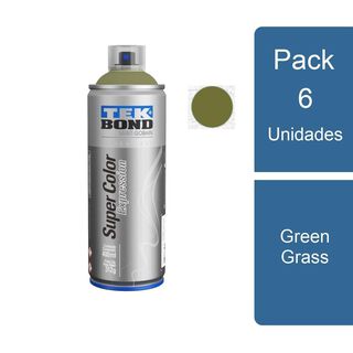 Pack 6 pinturas Aerosol Spray Expression Green Grass TEKBond,hi-res
