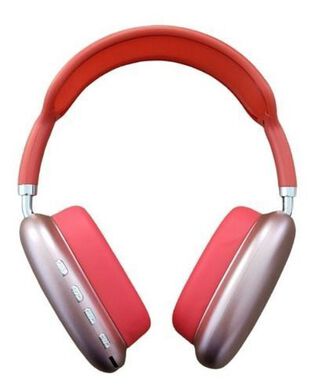 Audífonos Inalámbrico Bluetooth P9 Plus Cancelación De Ruido Rojo,hi-res
