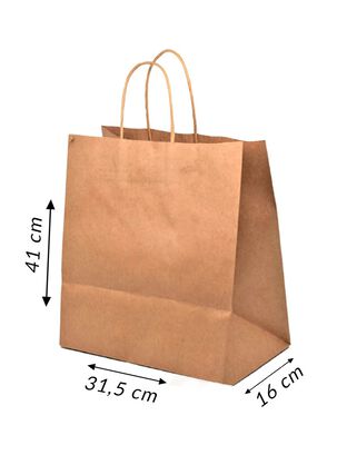 Bolsas de Papel Bolsas Kraft con Asas 31,5x41x16 cm 200 un,hi-res