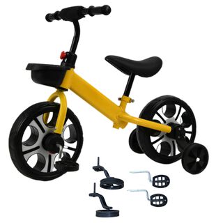 Bicicleta de Equilibrio 3 En 1 Amarilla niñ@s 18 a 36 meses Aro 10,hi-res