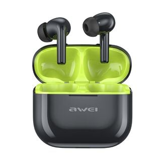 Audifonos Awei T1 Pro TWS In Ear Bluetooth Negro + Verde,hi-res