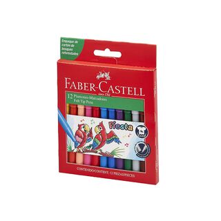 Marcadores Fiesta Faber-Castell x12 Colores,hi-res