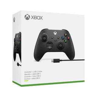 Control Xbox Carbon Black + Usb-c Cable - Xbox X/s,hi-res