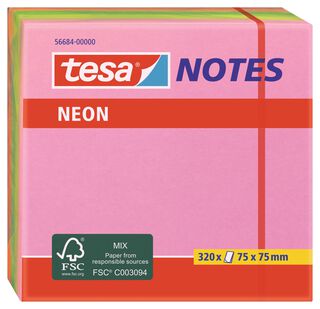 Notas Adhesivas Neón Block tesa® 75mm x 75mm,hi-res