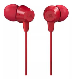 Audífonos in-ear JBL C50HI rojo,hi-res