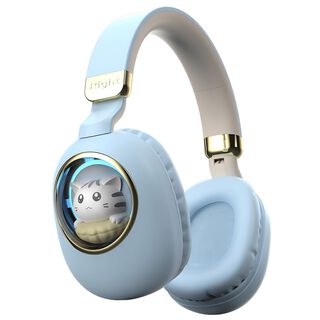 Audífono Bluetooth Diseño Kwai Cat Celeste,hi-res