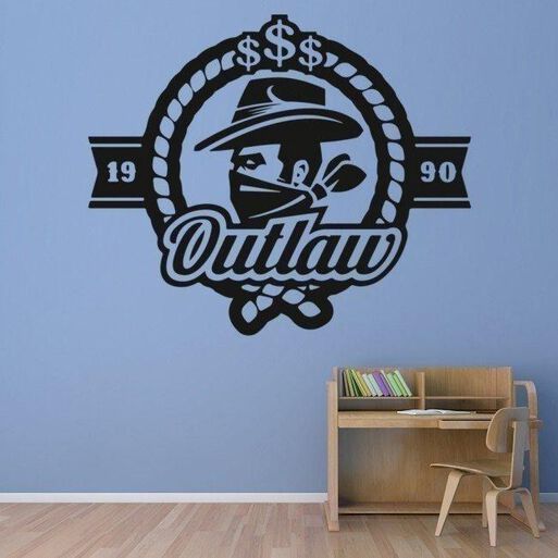 Outlaw%20Wanted%20Cowboy%20Wall%20Sticker%20Ws-46292%2Chi-res