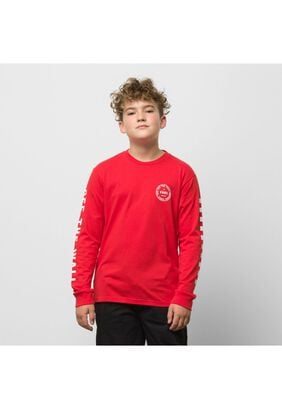 Polera M/L Niño By Off The Wall Combo Red,hi-res