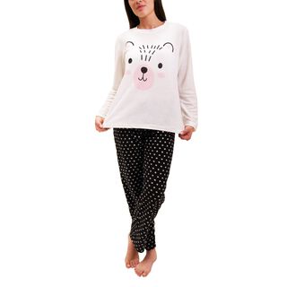 Pijama Micropolar Mujer 8661,hi-res