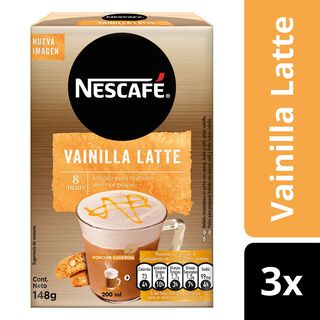 Café NESCAFÉ® Vainilla Latte 8x18,5g X3 Cajas,hi-res