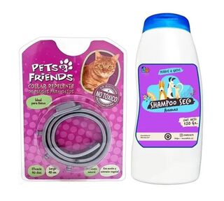 Mini Kit Para Gato Collar Antipulgas + Shampoo Fruitilicious,hi-res