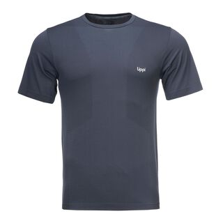 Polera Hombre Challenge Seamless T-Shirt Azul Piedra Lippi,hi-res