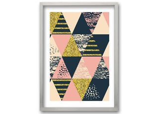 Cuadro 70x50 cm ilustración Rosa triangular,hi-res