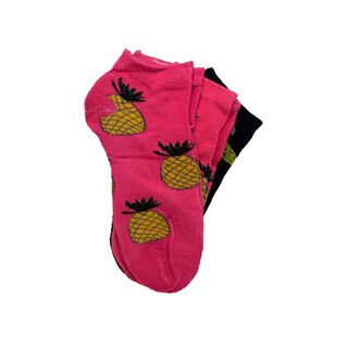 Pack 3 pares de calcetines mujer estilo soquete Diseño Frutas,hi-res