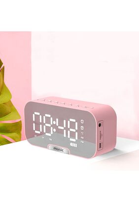 Reloj Despertador Radio Alarma Parlante Luces Rgb Usb Full