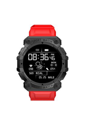 Reloj Smart Band Carga USB Deportivo Rojo,hi-res