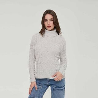 Sweater Mujer Tejido Juvenil Gris Fashion´s Park,hi-res