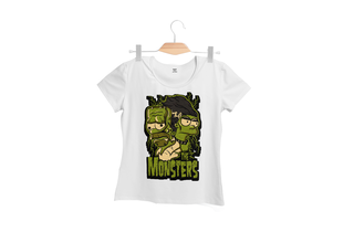 Polera Mujer The Monsters Simpsons,hi-res