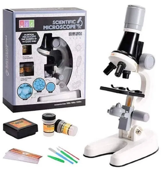 Microscopio Educativo Niños Y Kit Accesorios Mz60,hi-res