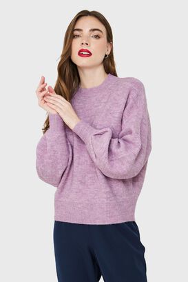 Sweater Básico Soft Lila Nicopoly,hi-res