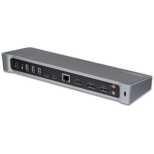 Docking Station StarTech USB-C DisplayPort Doble 3 Monitores,hi-res