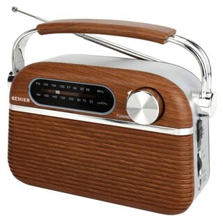 Radio Retro Portatil Bluetooth AM FM USB Cafe AP02060,hi-res