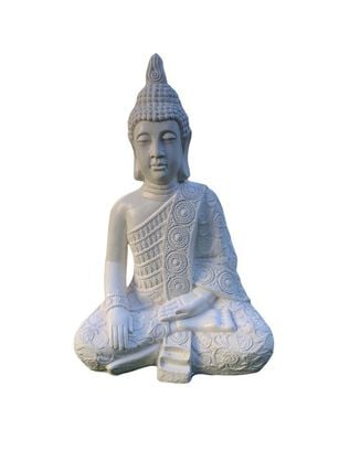 Buda Meditación Mudra Bhumisparsha White Line 50 cm ,hi-res