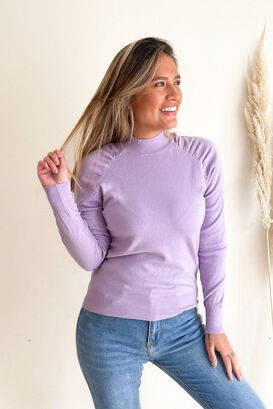 Sweater cuello medio Melisa colores,hi-res