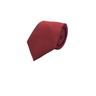 Corbata Lisa Roja Microfibra 7 cm,hi-res