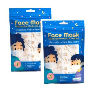 Face Mask Mascarillas Infantiles - Pack 2 Unidades,hi-res