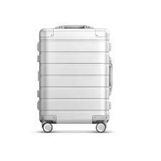 Maleta Metal Carry-on Luggage 20in Silver,hi-res