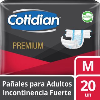 Pañales Adulto Cotidian Premium Incontinencia Fuerte 20 un M,hi-res